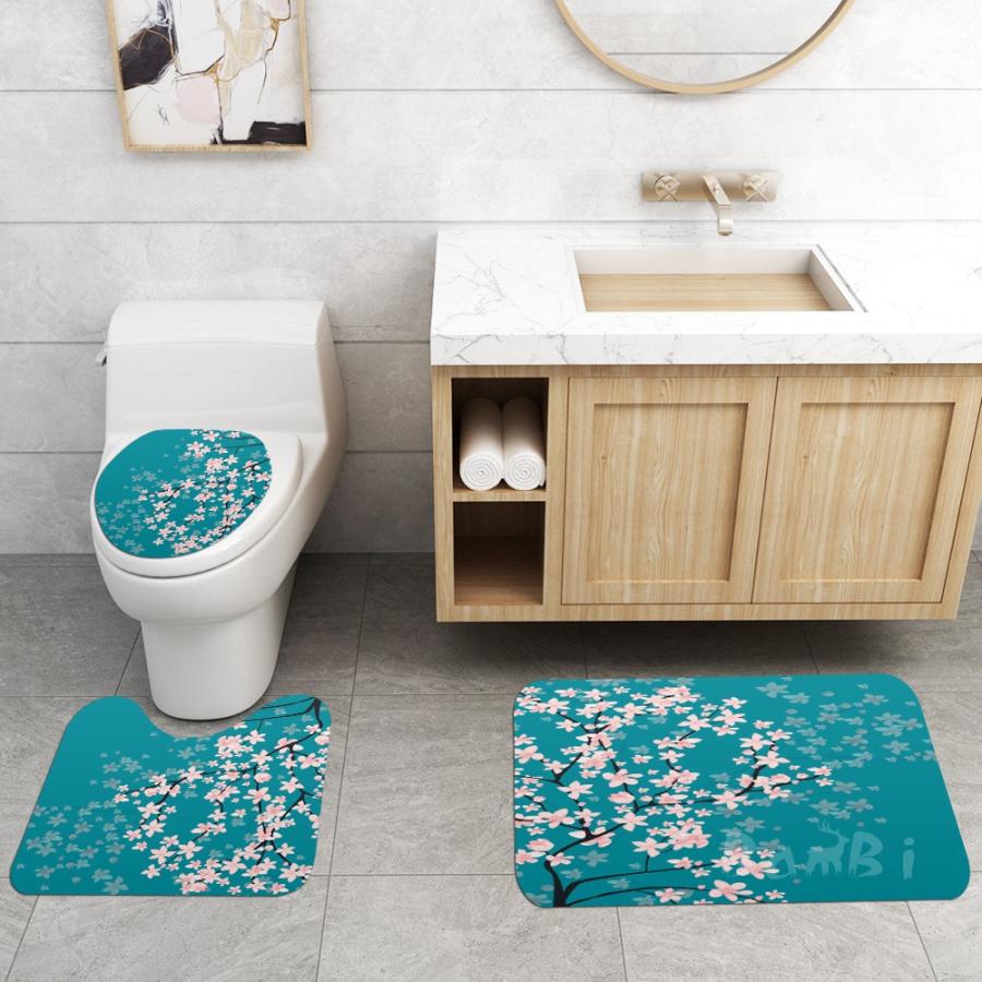 シャワーカーテン 北欧 インテリア トイレマット フタカバー バスマットのセットもあります 5dttoilet025 Bambi 通販 Yahoo ショッピング