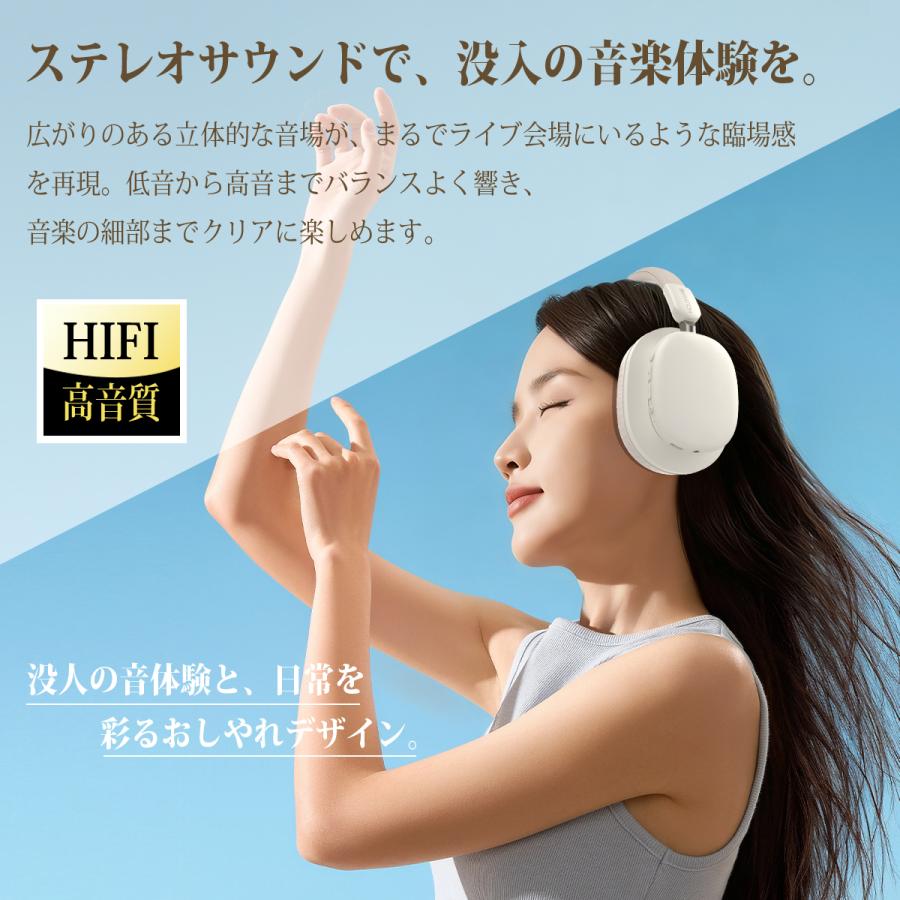 ワイヤレスヘッドホン ヘッドホン Bluetooth6.0 イヤホン ワイヤレス