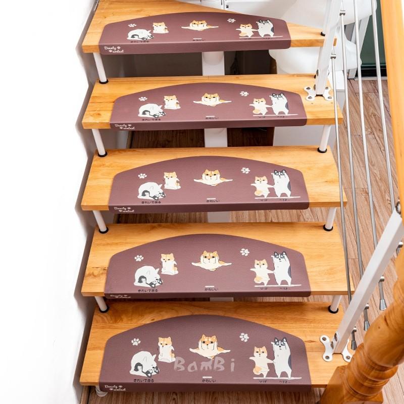階段マット おしゃれ 階段 滑り止め 滑り止めマット 防音 カーペット ラグマット 洗える Dtlt52 Bambi 通販 Yahoo ショッピング