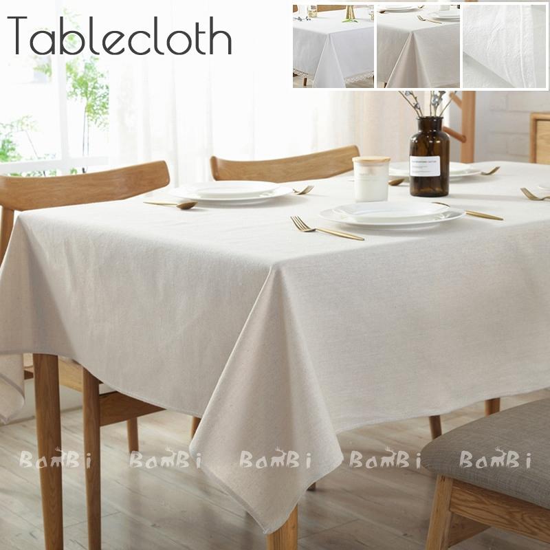 テーブルクロス 北欧 おしゃれ テーブルセッティング 白 リネン 布 正方形 長方形 オーダー Carspaautocare Co Uk