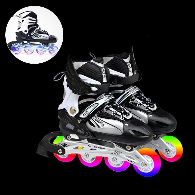 インラインスケート本体 ローラーブレード セット付き 子供 ジュニア用 ウィールが光る ローラースケート Nf19lbx010 Bambi 通販 Yahoo ショッピング