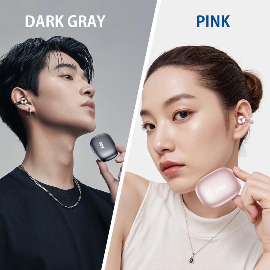 ワイヤレスイヤホン イヤホン イヤーカフ bluetooth 骨伝導イヤホン SHRATCH 液晶付き AAC 爆買 業界TOP 60H連続再生 HiFi LEDディスプレイ 最新耳挟み式 |  | 12