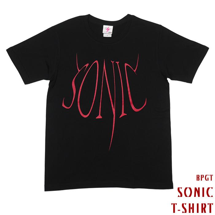 SONIC(ソニック) Tシャツ (ブラック) LPR a02tee-bk -X- 半袖 黒色 ロック ROCK 音速 音楽 ミュージック バンド ライブ フェスコーデ | メンズセレクト