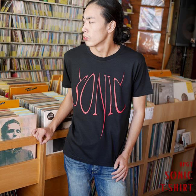 SONIC(ソニック) Tシャツ (ブラック) LPR a02tee-bk -X- 半袖 黒色 ロック ROCK 音速 音楽 ミュージック バンド ライブ フェスコーデ | メンズセレクト | 02