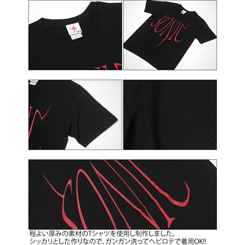 SONIC(ソニック) Tシャツ (ブラック) LPR a02tee-bk -X- 半袖 黒色 ロック ROCK 音速 音楽 ミュージック バンド ライブ フェスコーデ | メンズセレクト | 05