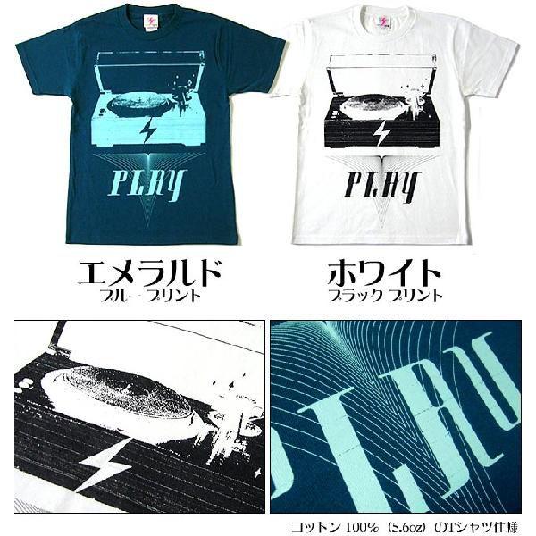 PLAY　Tシャツ -G- ROCKNROLL ロックTシャツ プレイ レコード カジュアル おしゃれ 半袖 春夏秋服コーデ | メンズセレクト | 02