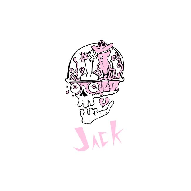 JACK (ジャック) Tシャツ (パープル) LPR -X- 半袖 紫色 スカル