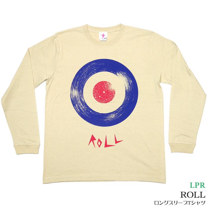 ROLL ( ロール ) ロングスリーブ Tシャツ (サンドベージュ) -X- 長袖 ロンTee ターゲット 標的 モッズ モッド ロックンロール MODS ROCKER 綿100% | メンズセレクト | 02