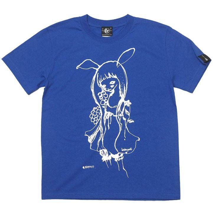 バニー Tシャツ (ロイヤルブルー) -G- 半袖 青色 可愛い かわいい