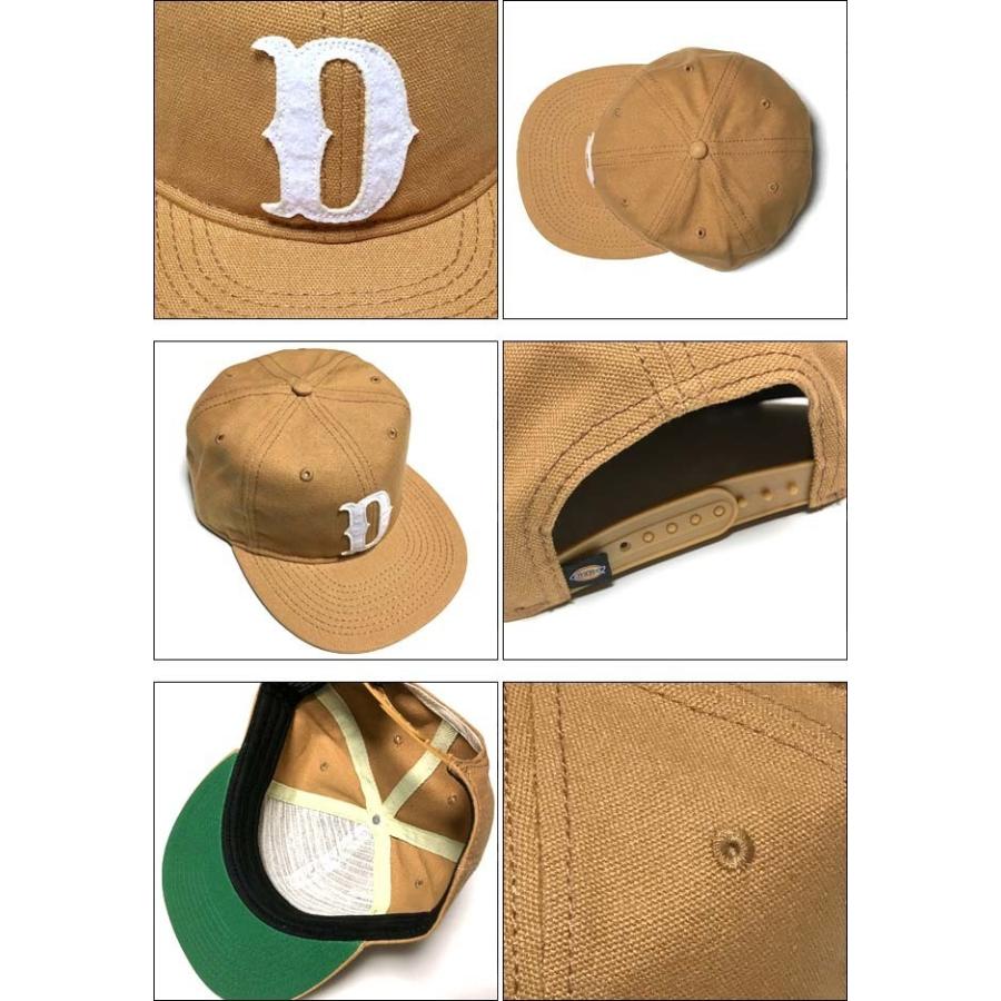 デッキーズ "D" フラットビル スナップバックキャップ (ダック)- DICKIES ディッキーズ -G- CAP キャップ 帽子 フラットバイザー キャンバス生地 | Dickies | 04