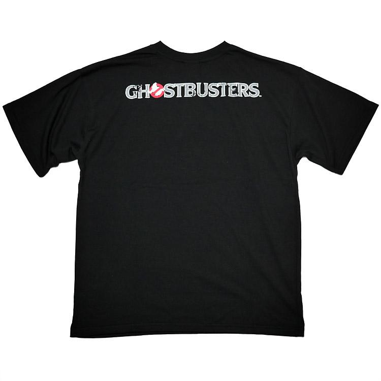 GHOST BUSTERS (ゴーストバスターズ) ビッグTシャツ (ブラック) -X- 半袖 黒色 No Ghostマーク ロゴデザインtee 幽霊 お化け退治 捕獲 映画 ホラー コメディ | メンズセレクト | 03