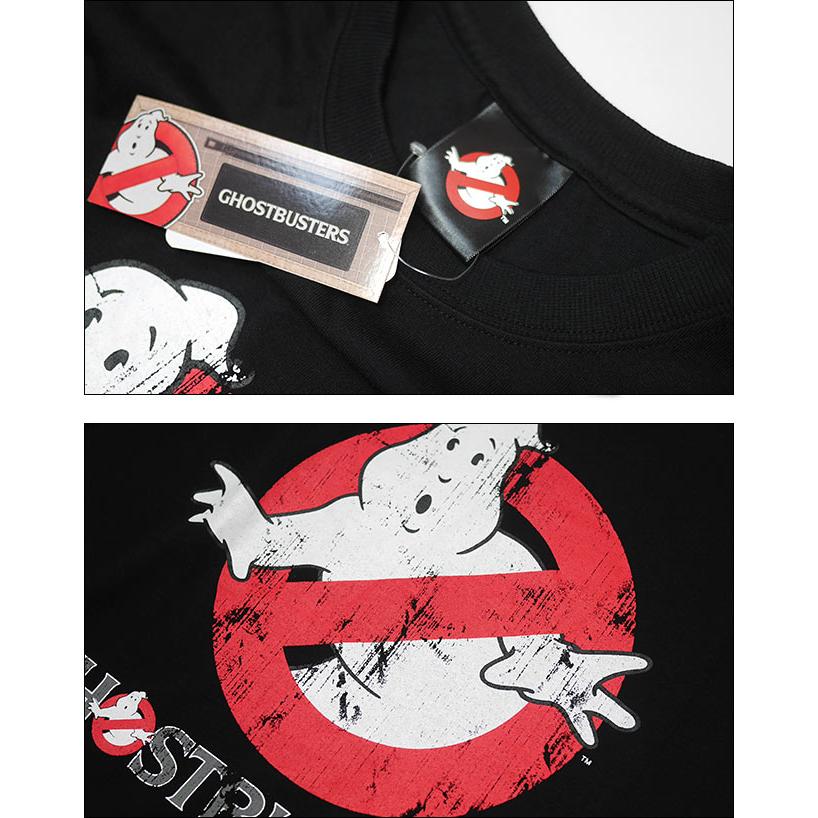 GHOST BUSTERS (ゴーストバスターズ) ビッグTシャツ (ブラック) -X- 半袖 黒色 No Ghostマーク ロゴデザインtee 幽霊 お化け退治 捕獲 映画 ホラー コメディ | メンズセレクト | 04