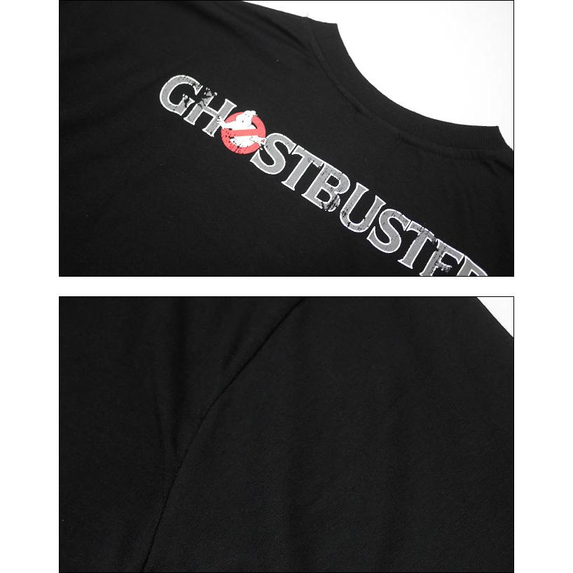 GHOST BUSTERS (ゴーストバスターズ) ビッグTシャツ (ブラック) -X- 半袖 黒色 No Ghostマーク ロゴデザインtee 幽霊 お化け退治 捕獲 映画 ホラー コメディ | メンズセレクト | 05