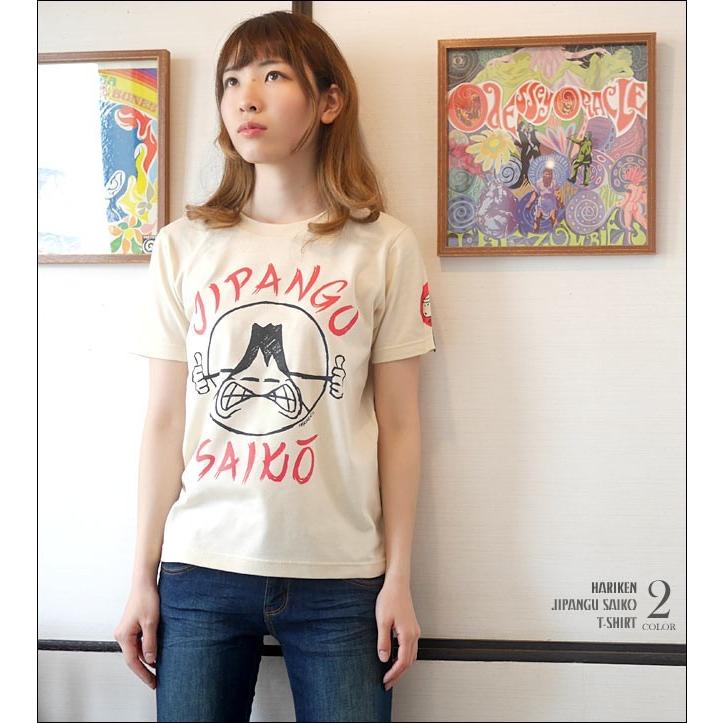 ロックTシャツ / JIPANGU SAIKO Tシャツ (ナチュラル) -X- 半袖 富士山 日本 ジパングサイコウ キャラクター パンクス PUNKROCK かっこかわいい キャラクター | レディースセレクト | 02