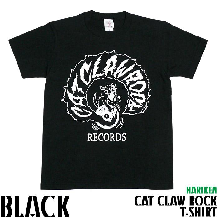 ロックTシャツ / CAT CLAW ROCK（キャット クロー ロック）Tシャツ - HARIKEN -Z- 半袖 コラボTee ネコ 子猫 レコード バンド 大きいサイズ｜bambi｜04