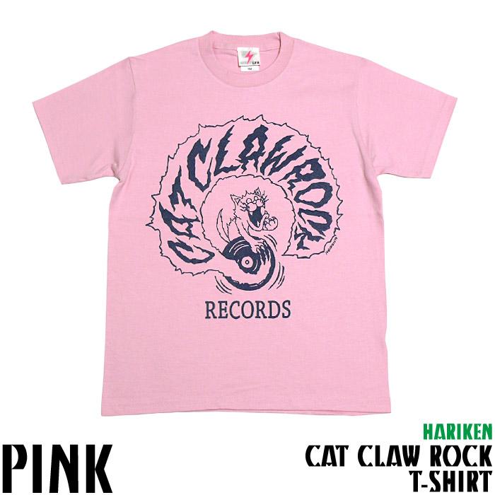 ロックTシャツ / CAT CLAW ROCK（キャット クロー ロック）Tシャツ - HARIKEN -Z- 半袖 コラボTee ネコ 子猫 レコード バンド 大きいサイズ｜bambi｜05