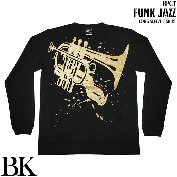 Funk Jazz(ファンク ジャズ) ロングスリーブTシャツ -X- 長袖 黒色系 ロンTee メンズ レディース ファンキー ブルース ファンク スウィング |  | 06