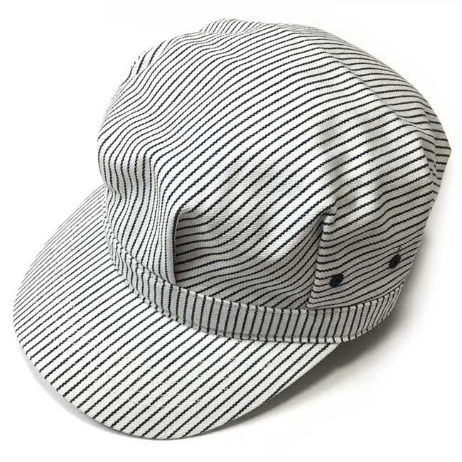 レイルロード キャップ (ホワイトストライプ) PENNANT BANNERS -G-CAP 帽子 ワークキャップ ヒッコリー カジュアル | メンズセレクト