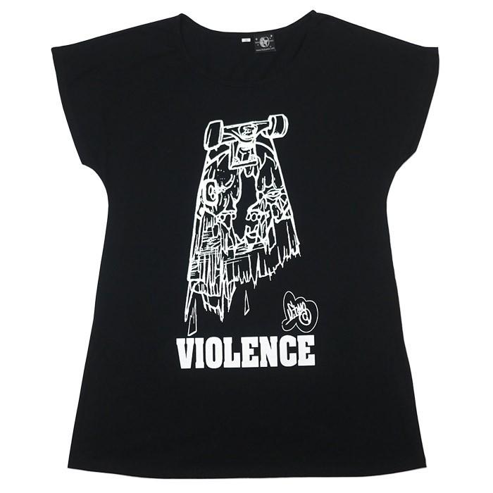 VIOLENCE (バイオレンス) Tシャツワンピース -G- ワンピTシャツ 半袖Tee ゾンビ スケボー パンクロックTシャツ | レディースセレクト | 03