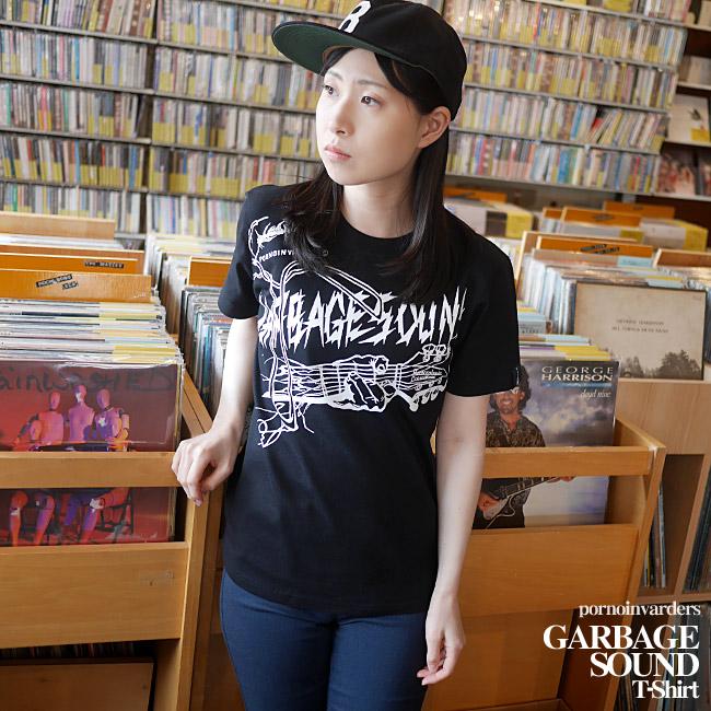 GARBAGE SOUND ガベージサウンド Tシャツ (ブラック)-X- 半袖 黒色 ギター柄 PUNKROCK パンクロック バンド かっこいい ライブ フェスコーデ | メンズセレクト | 05