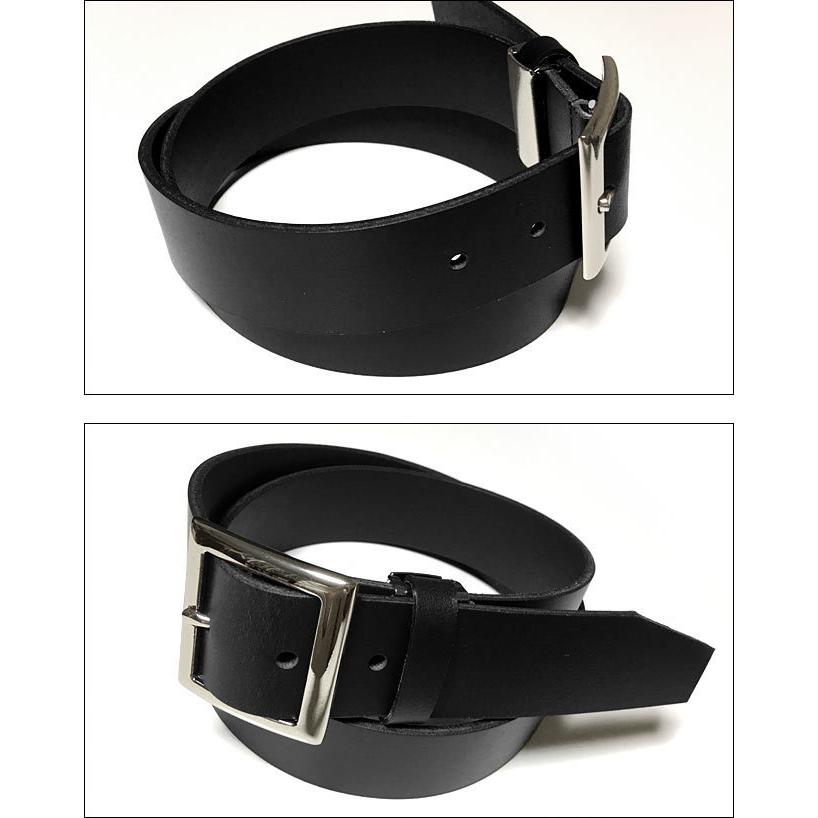 ベーシック レザーベルト (ブラック) - tachiya -F- 黒色 Belt 本革 革ベルト カジュアル アメカジ スマート | メンズセレクト | 02