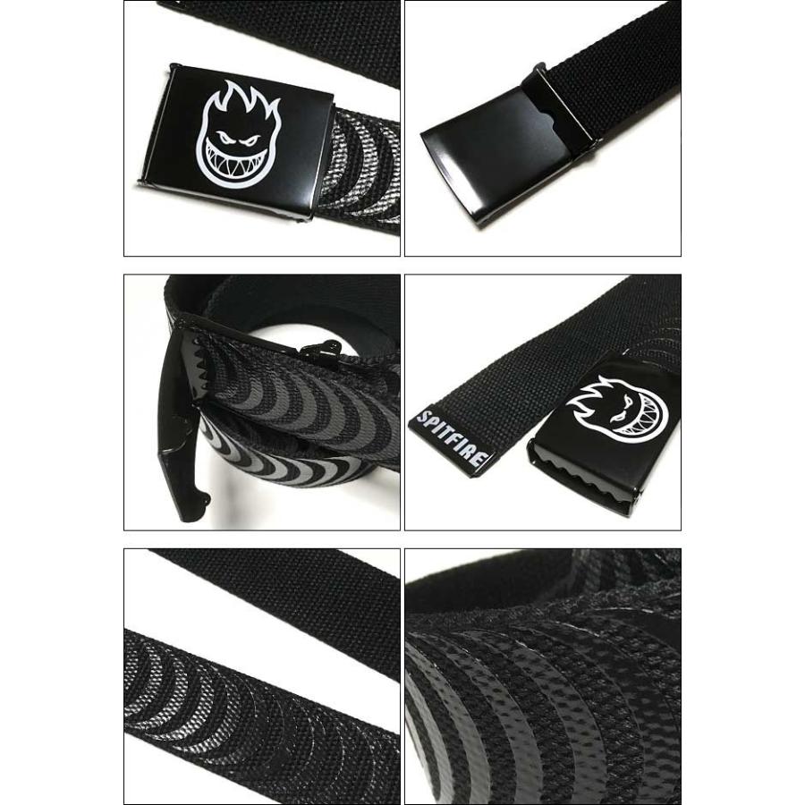 SPITFIRE クラシック ウェブ ベルト（ ブラック ）スピットファイア - G-ファイアーロゴ 火の玉小僧 ガチャベルト スケボー ウィールブランド | SPITFIRE WHEELS | 04