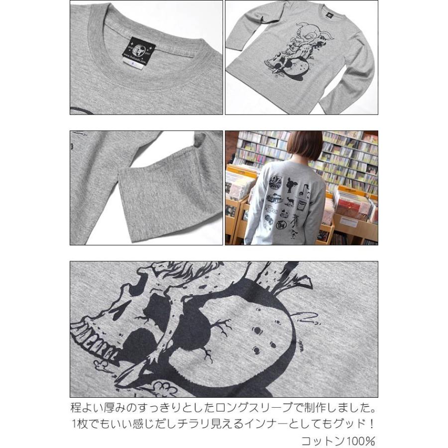 コアバンビ ロングスリーブ Tシャツ -F- 長袖 ロンT 子鹿 こじか スカル ドクロ モンスター イラスト パンクロックＴシャツ | メンズセレクト | 06