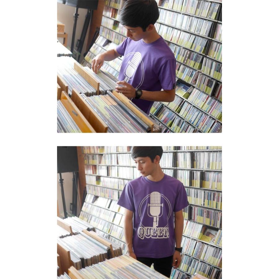 Rock Queen Tシャツ (V.パープル) -X- 半袖 マイク ロックTシャツ ロッククイーン ロックンロール ライブTシャツ フェスTシャツ 紫色 | メンズセレクト | 03
