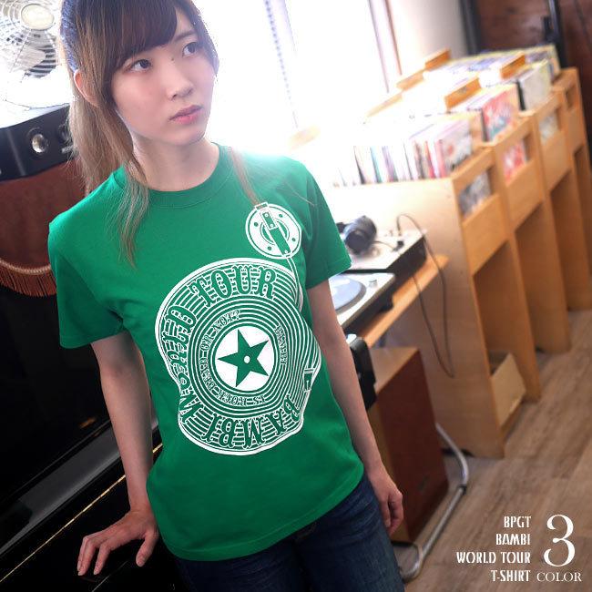 メンズセレクト ロックTシャツ / Bambi World Tour Tシャツ (グリーン