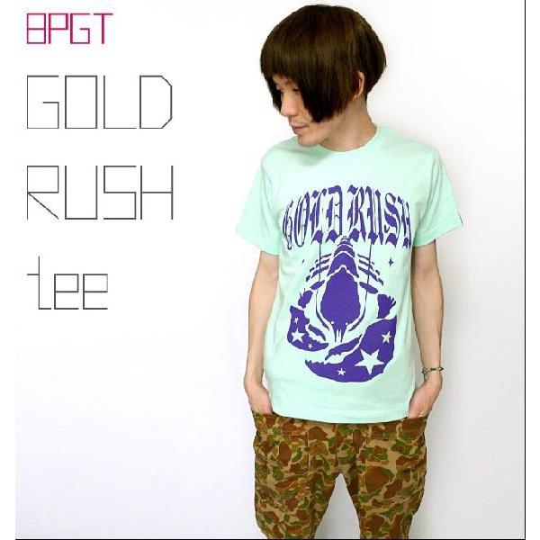 ロックTシャツ / GOLD RUSH（ゴールドラッシュ）Tシャツ (メロン) -G- アメカジ バンド ライブ フェス 大きいサイズ 半袖｜bambi