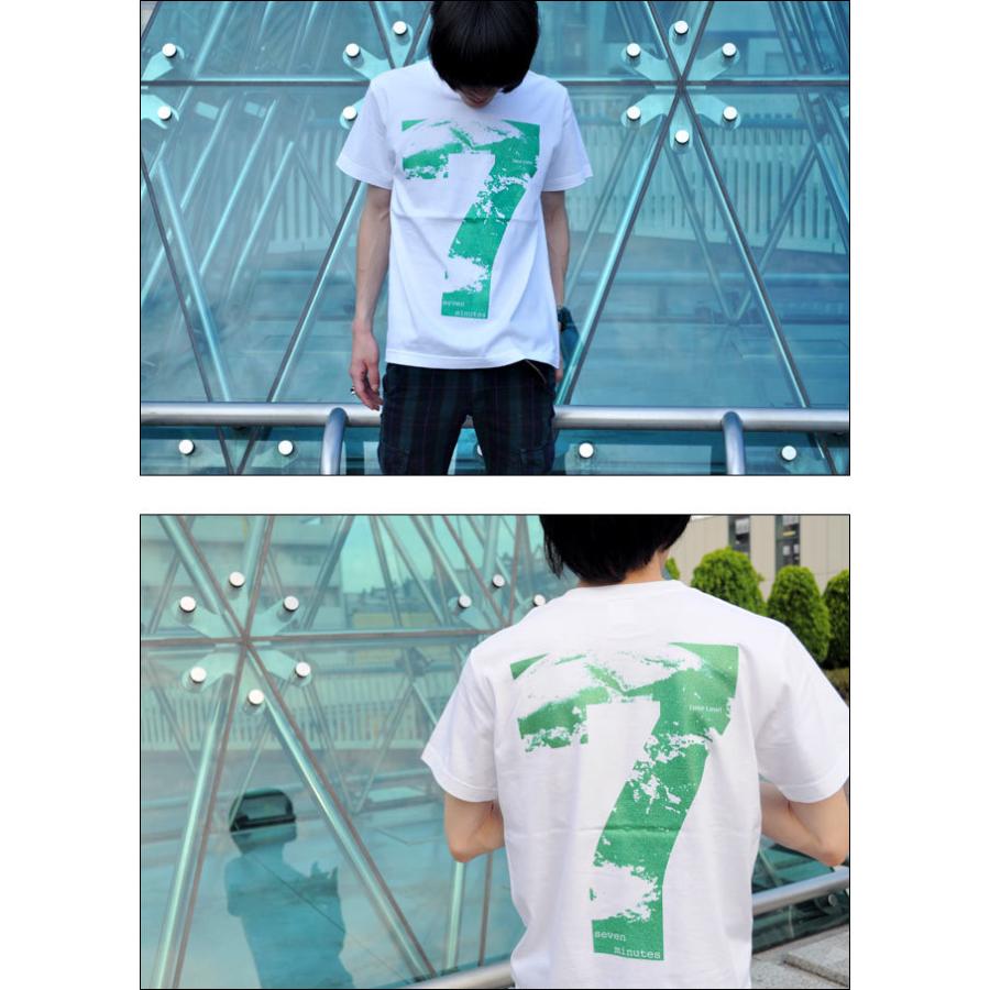 Time Limit [タイムリミット] Tシャツ (ホワイト)-F- セブン ナンバー7 地球 メッセージ グラフィックデザイン 半袖 白色 カジュアル ストリート | メンズセレクト | 03