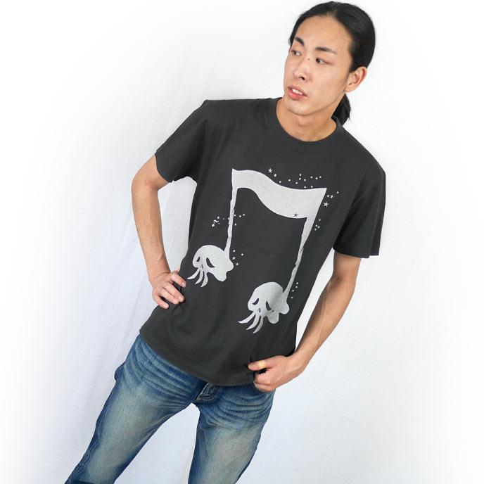 スカルオンプ2 Tシャツ (スミ) -X- 半袖 灰色 ダークグレー SKULL
