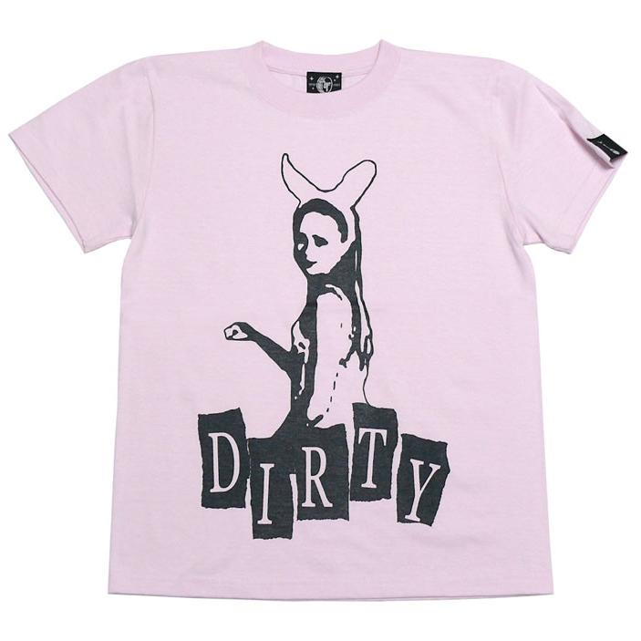 DIRTY ダーティー Tシャツ (ライトピンク) -Z- 半袖 桃色 PUNKROCK パンクロック バンド ライブ フェスコーデ | ブランド登録なし