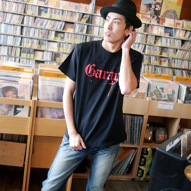 Garage(ガレージ) Tシャツ (ブラック)-G- 半袖 黒色 ロックTシャツ バンド メンズ レディース ライブ フェス 音楽 | メンズセレクト | 03