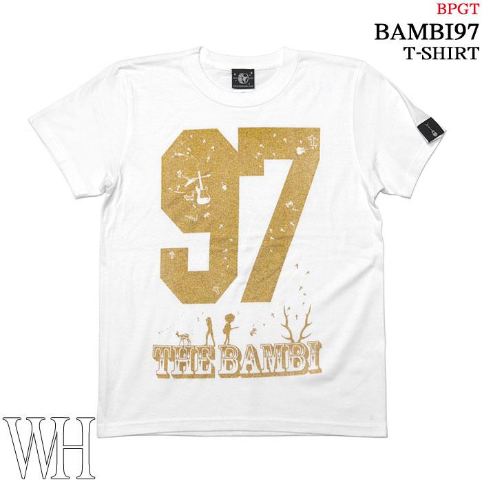 bambi97 Tシャツ (ホワイト) -X- 半袖 白地 シロ 九七 ナンバー ロゴマーク バンビ バンビ 夜空 十字架 グラフィックデザイン |  | 02