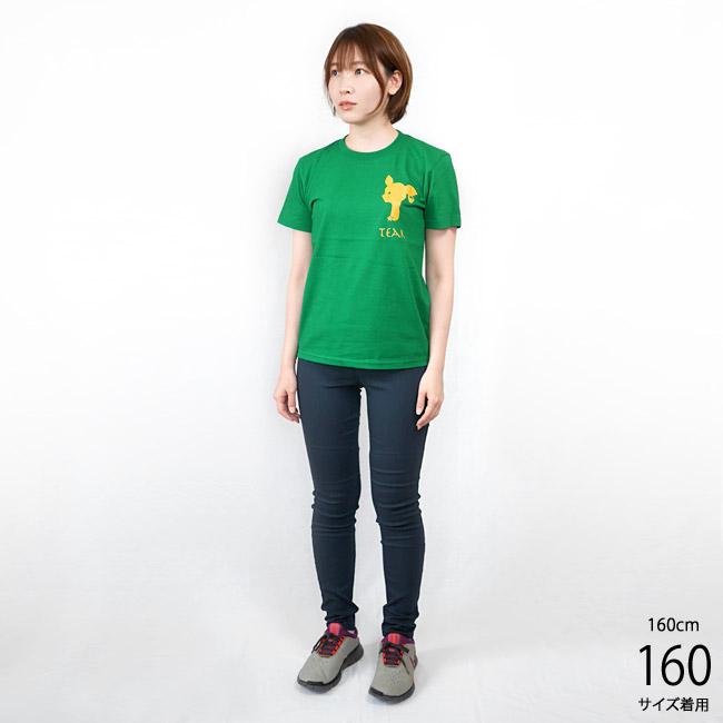 レディースセレクト 涙目バンビ(TEAR) Tシャツ (グリーン) -X