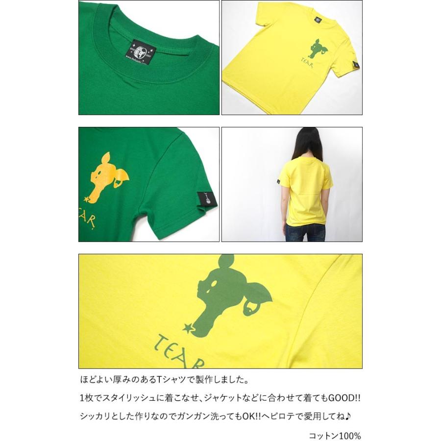 レディースセレクト 涙目バンビ(TEAR) Tシャツ (グリーン) -X- 半袖