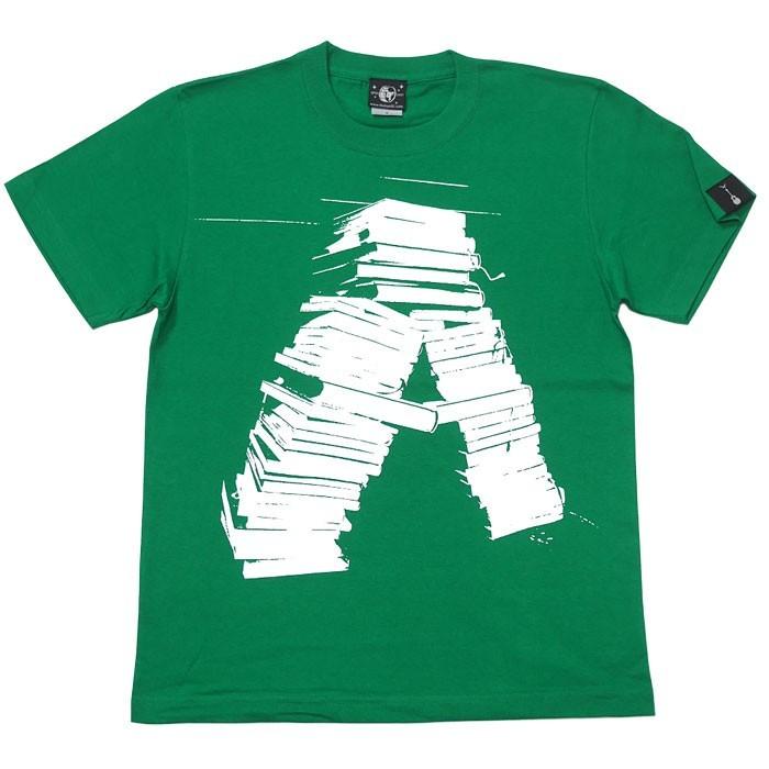anonymity Tシャツ (グリーン) -G- 半袖 緑色 Book 本 小説 グラフィックプリントTシャツ アメカジ カジュアル 夏服コーデ 春服コーデ | メンズセレクト | 04
