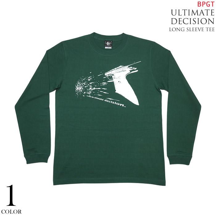Ultimate Decision ロングスリーブ Tシャツ (アイビーグリーン) The Ghost Writer -X- 長袖 ロンTEE 深緑 カットソー 銃 ピストル Pistol パンクロック PUNKROCK | メンズセレクト | 04