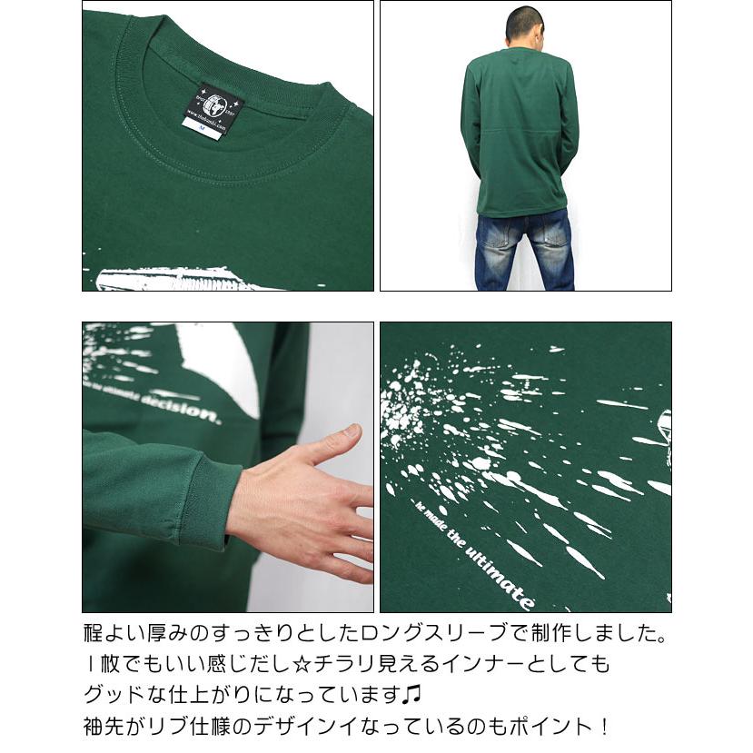 メンズセレクト Ultimate Decision ロングスリーブ Tシャツ (アイビー