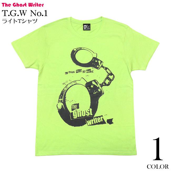 The Ghost Writer No.1 ライトTシャツ (ライムグリーン) -F- 半袖 手錠 UK US PUNKROCK パンクロックTシャツ パンキッシュ | ブランド登録なし