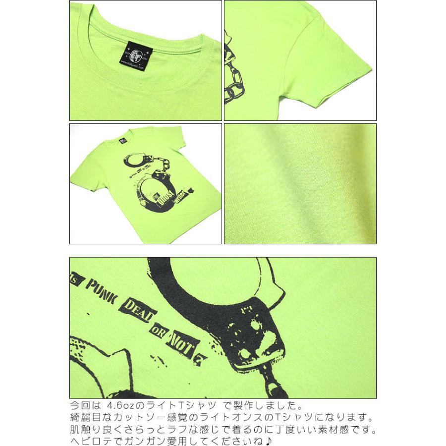 The Ghost Writer No.1 ライトTシャツ (ライムグリーン) -F- 半袖 手錠 UK US PUNKROCK パンクロックTシャツ パンキッシュ | ブランド登録なし | 03