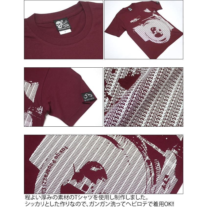 Tokyo Paparazzi Club Tシャツ (バーガンディ) -F- 半袖 写真 フォト カメラ グラフィックデザイン かっこいい ワイン色 オリジナルブランド | ブランド登録なし | 03