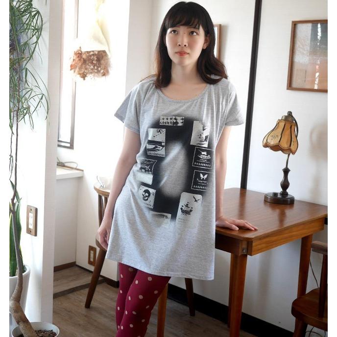 Gleam 0(ゼロ) Tシャツワンピース -G- カジュアル グラフィック かわいい 可愛い ワンピTシャツ オリジナルブランド 半袖｜bambi｜03