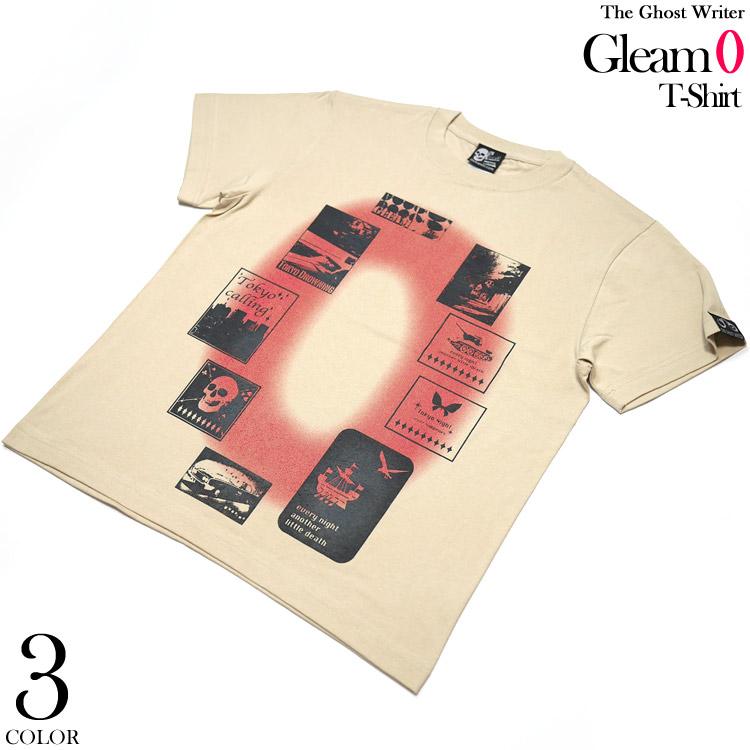 Gleam 0(ゼロ) Tシャツ ( サンドベージュ ) -X- 半袖 肌色 零 ZERO 数字 グラフィックデザイン パンクロック PunkRock かっこいい スマート |  | 02