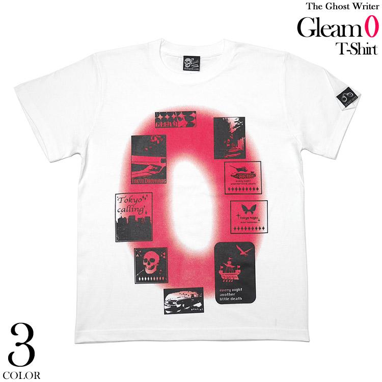 Gleam 0(ゼロ) Tシャツ ( ホワイト ) -G- 半袖 白T ロックTシャツ ストリート グラフィックデザイン おしゃれ 大きいサイズ｜bambi