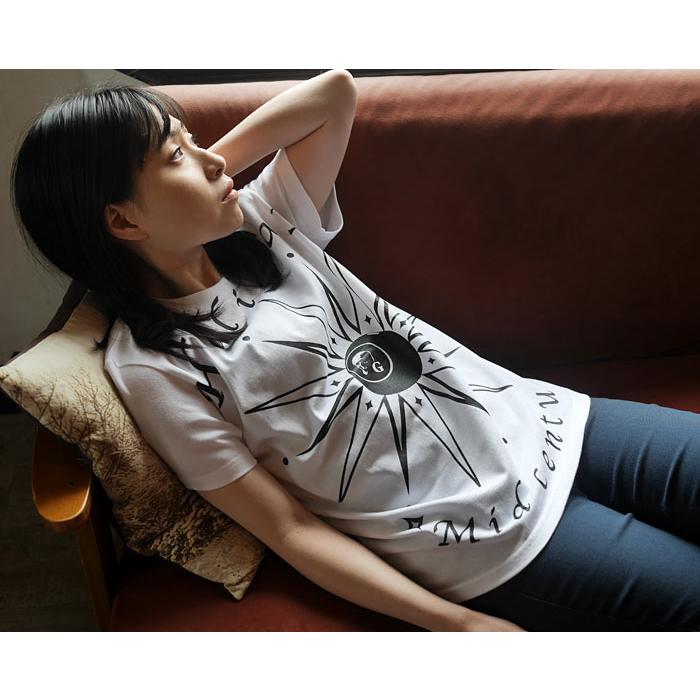 HOLIDAY (ホリデー) Tシャツ (ホワイト) -X- 半袖 白色 パンクロックTシャツ スカル 髑髏 グラフィックデザイン オリジナル | レディースセレクト | 06