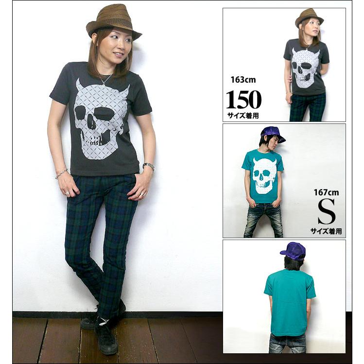 ロックTシャツ / 音鬼 Tシャツ (スミ) -X- 半袖 灰色 スカル ドクロ ギター柄 パンクロックTシャツ バンドTシャツ | メンズセレクト | 02