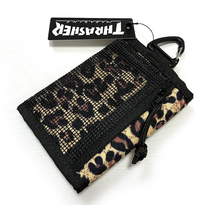 バイフォールドウォレット (レパード柄) - THRASHER スラッシャー -X- Bifold 二つ折り財布 サイフ レオパード ヒョウ柄 スケーター スケートボード ストリート | THRASHER | 02