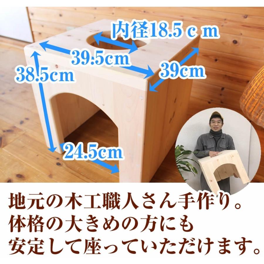 よもぎ蒸し 椅子 5点セット 座布団 マント よもぎ 鍋 セット　ショートサイズ 高さ38.5ｃｍ｜bambicafe｜15